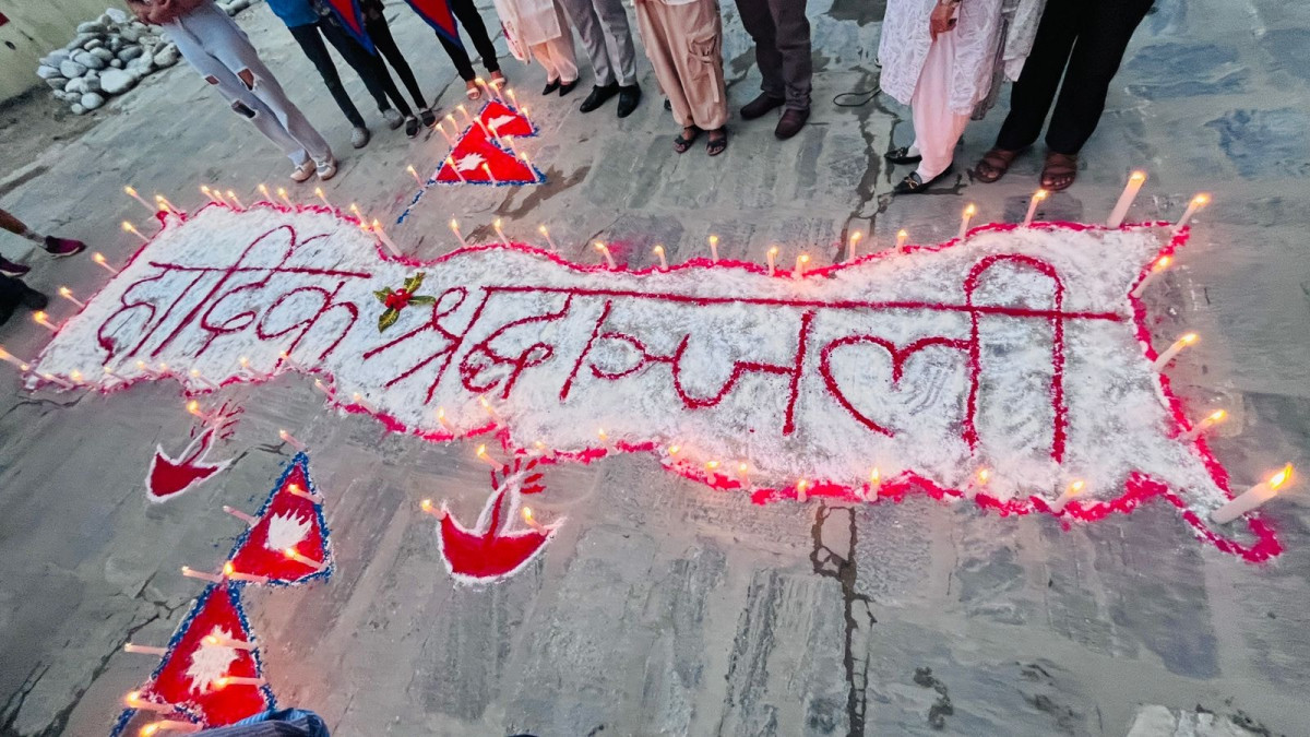 जेन जी सहिदको स्मृतिमा दीप प्रज्वलन: सांस्कृतिक संस्थान