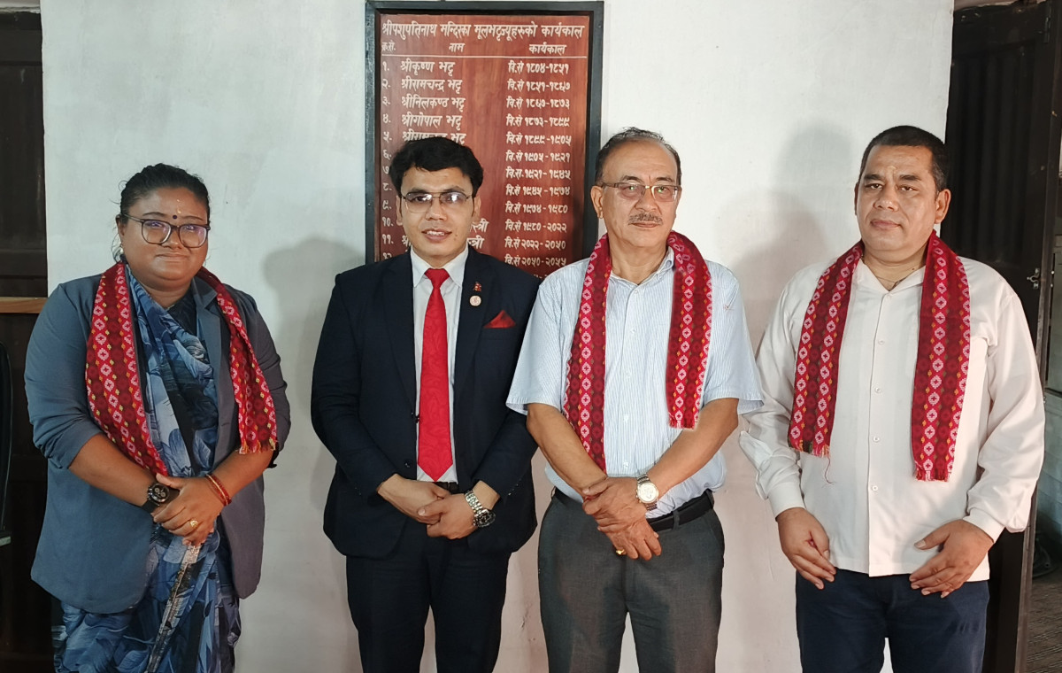 पशुपति क्षेत्र विकास कोषका सदस्य–सचिव र सांस्कृतिक संस्थानका महाप्रबन्धक बीच शिष्टाचार भेटघाट सम्पन्न